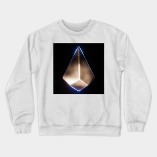 Bright Glowing Metallic Arrowhead Design Crewneck Sweatshirt